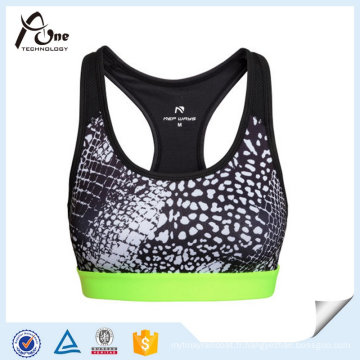 Gym imprimé porter des sous-vêtements sexy soutien-gorge respirant